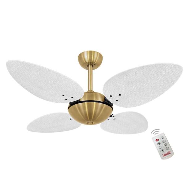Ventilador Volare Off P Palmae Branco 220v E Controle Remoto