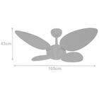 Ventilador Volare Off P Palmae Natural 127v Controle Remoto