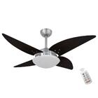 Ventilador Volare Quad Tabaco 127v E Controle Remoto