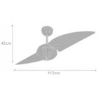 Ventilador Volare Turbo Off Tabaco 127v E Controle Remoto