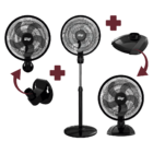 Ventilador Wap Rajada Turbo W130 3 Em 1 50cm Preto Fw046356 –