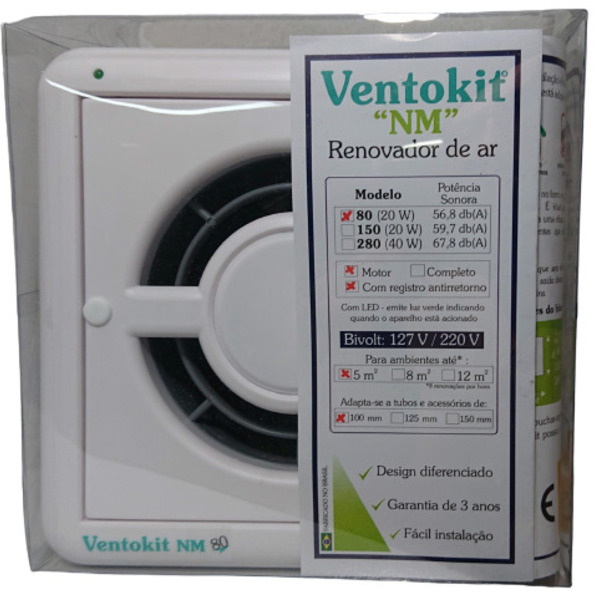 Ventokit M 80 A Nm C/ Reg Bivolt