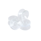 Ventosa para Vidro e Espelho 30x14,5mm PVC Incolor 4 peças