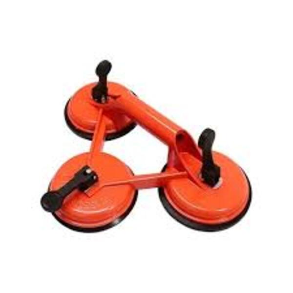 Ventosa Tripla De Alumínio Transporte Vidros Mármore Plástico