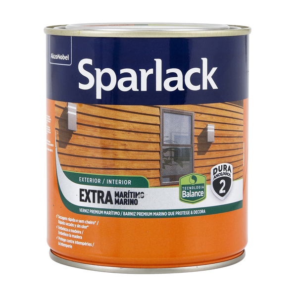 Verniz Base Água Extra Marítimo Acetinado Incolor 900ml Sparlack