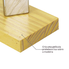 Verniz para Madeira Base Água Brilhante Pronto para Uso Incolor 900ml Luxens