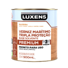 Verniz para Madeira Base Solvente Pronto para Uso Brilhante Tripla Proteção Incolor 900ml Luxens