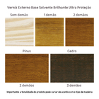 Verniz para Madeira Base Solvente Brilhante Ultra Proteção Imbuia 3,6L Luxens