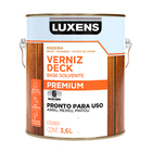 Verniz Deck para Madeira Base Solvente Pronto para Uso Semibrilho Pronto para Uso Natural 3,6L Luxens