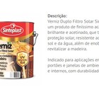 Verniz Duplo Filtro Solar Brilhante-acetinado Ext/int - 3,6l