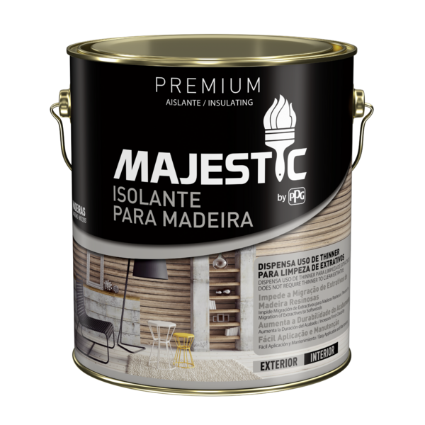 Verniz Majestic Isolante Para Madeiras Resinosas 3,6l