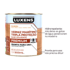 Verniz Maritimo para Madeira Base Solvente Acetinado e Brilhante Mogno 0,9L Luxens