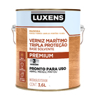 Verniz Maritimo para Madeira Base Solvente Acetinado e Brilhante Mogno 3,6L Luxens