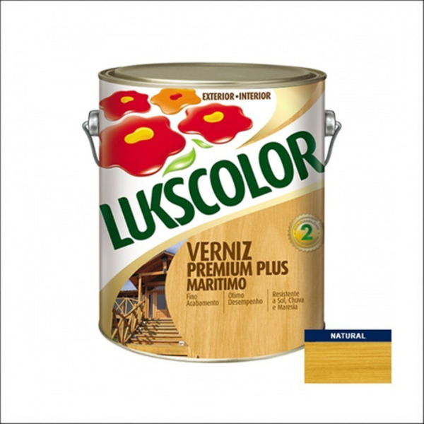 Verniz Marítimo Lukscolor Natural Acetinado 900ml Natural