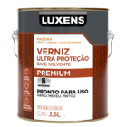 Verniz para Madeira Base Solvente Brilhante Ultra Proteção Mogno 3,6L Luxens
