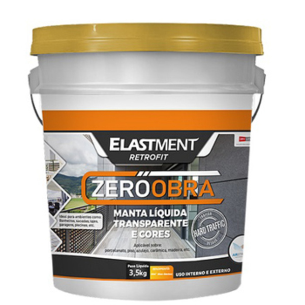 Verniz Pu Manta Líquida Zero Obra Elastment 3,5kg Fosco Branco