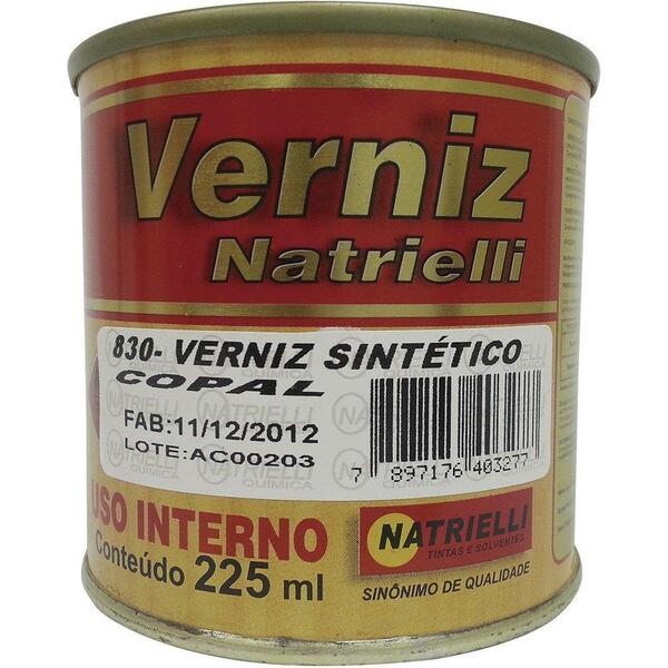 Verniz Sintético Copal Natrielli 225ml Emb. De 225ml - Natrie