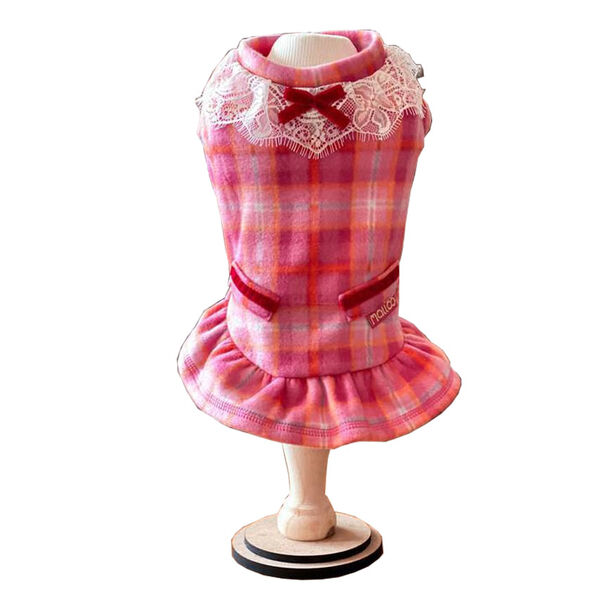 Vestido Charlotte Malloo Pink Para Cães Tamanho Pp