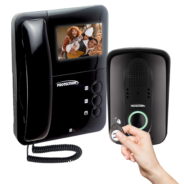 Vídeo Porteiro Interfone Inviolável Acesso Tag Rfid Protectio