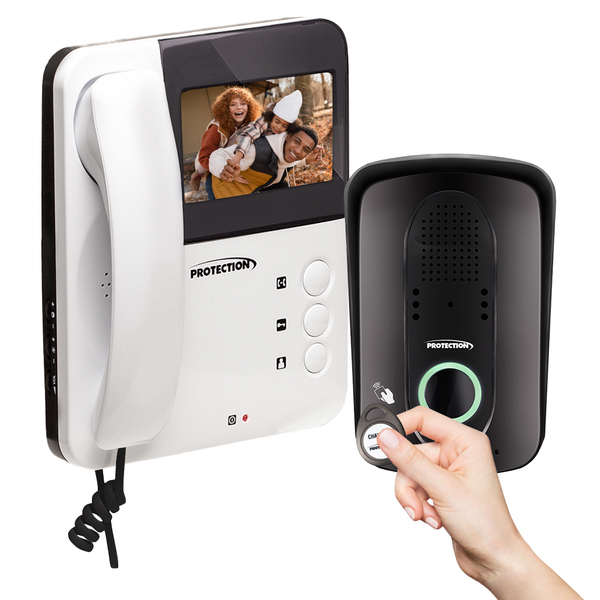 Vídeo Porteiro Interfone Inviolável Acesso Tag Rfid Protectio