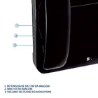 Vídeo Porteiro Inviolável Vp3 Preto/Preto Com Câmera De Visão