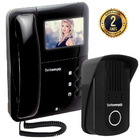 Vídeo Porteiro Inviolável Vp3 Preto/Preto Com Câmera De Visão