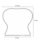 Vidro De Reposição Taschibra Pendente Lustre Aisha Liso Conha