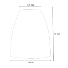 Vidro De Reposição Taschibra Pendente Lustre Vicenza Transpar