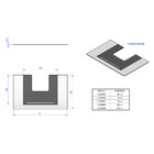 Vidro Reto Para Coifa De Parede 80 Cm