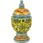 Vienna Potiche Bomboniere 37x19x19cm Cerâmica Amarelo