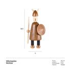 Viking Miniatura De Madeira - Grande - Tall