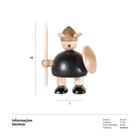 Viking Miniatura De Madeira - Pequeno - Fat