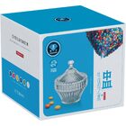 Violin Potiche Bomboniere 13x12x12cm Vidro Transparente