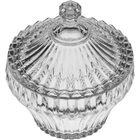 Violin Potiche Bomboniere 13x12x12cm Vidro Transparente