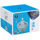 Violin Potiche Bomboniere 20x17x17cm Vidro Transparente