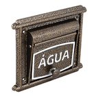 Visor de Água Dourado 20x20cm Prates & Barbosa