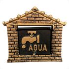 Visor De Agua Tipo Casinha Aluminio Ouro