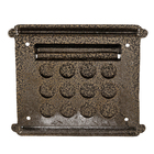 Visor de Luz Dourado 20x20cm Prates & Barbosa