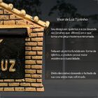 Visor De Luz Tipo Casinha Aluminio Ouro