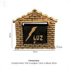 Visor De Luz Tipo Casinha Aluminio Ouro