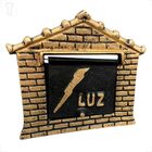 Visor De Luz Tipo Casinha Aluminio Ouro