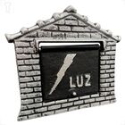 Visor De Luz Tipo Casinha Aluminio Prata