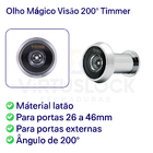 Visor Timmer Lc Cromado 200