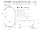 Vitoriana Individual 1,73x0,77x0,50 Gel Coat Sem Hidro