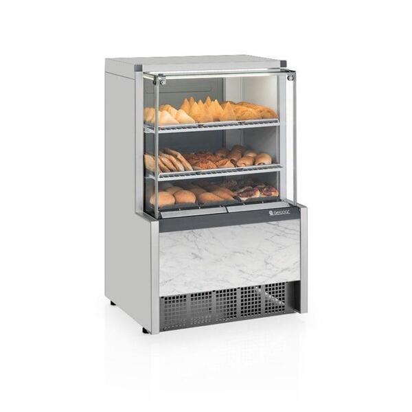 Vitrine Estufa Gelopar Com Bandeja 75 Cm Branco 127v Meqa-075r