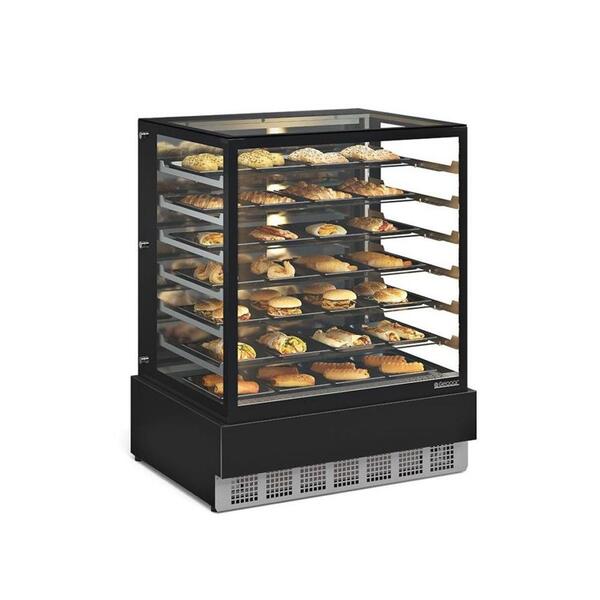 Vitrine Estufa Para Salgados 100 Cm Preto 127v Gelopar Mgee-1