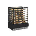 Vitrine Estufa Para Salgados 100 Cm Preto 220v Gelopar Mgee-1