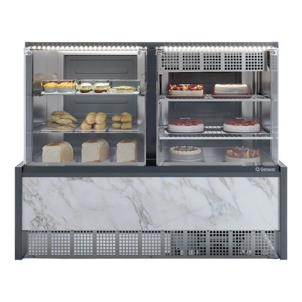 Vitrine Neutra/fria Evaporador Vidro Reto Grna140r Branco Gel