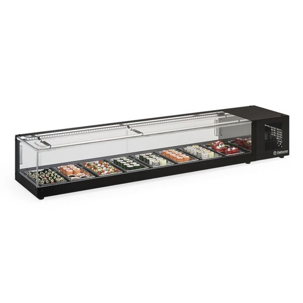 Vitrine Refrigerada De Bancada Sem Bandejas Gvrs200 Preta Gel