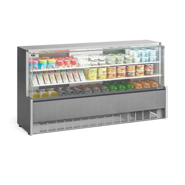 Vitrine Refrigerada Gelopar Universal 2,05 M Inox 127v Gpda-2